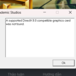 Example of DirectX 8 error in Army Men RTS